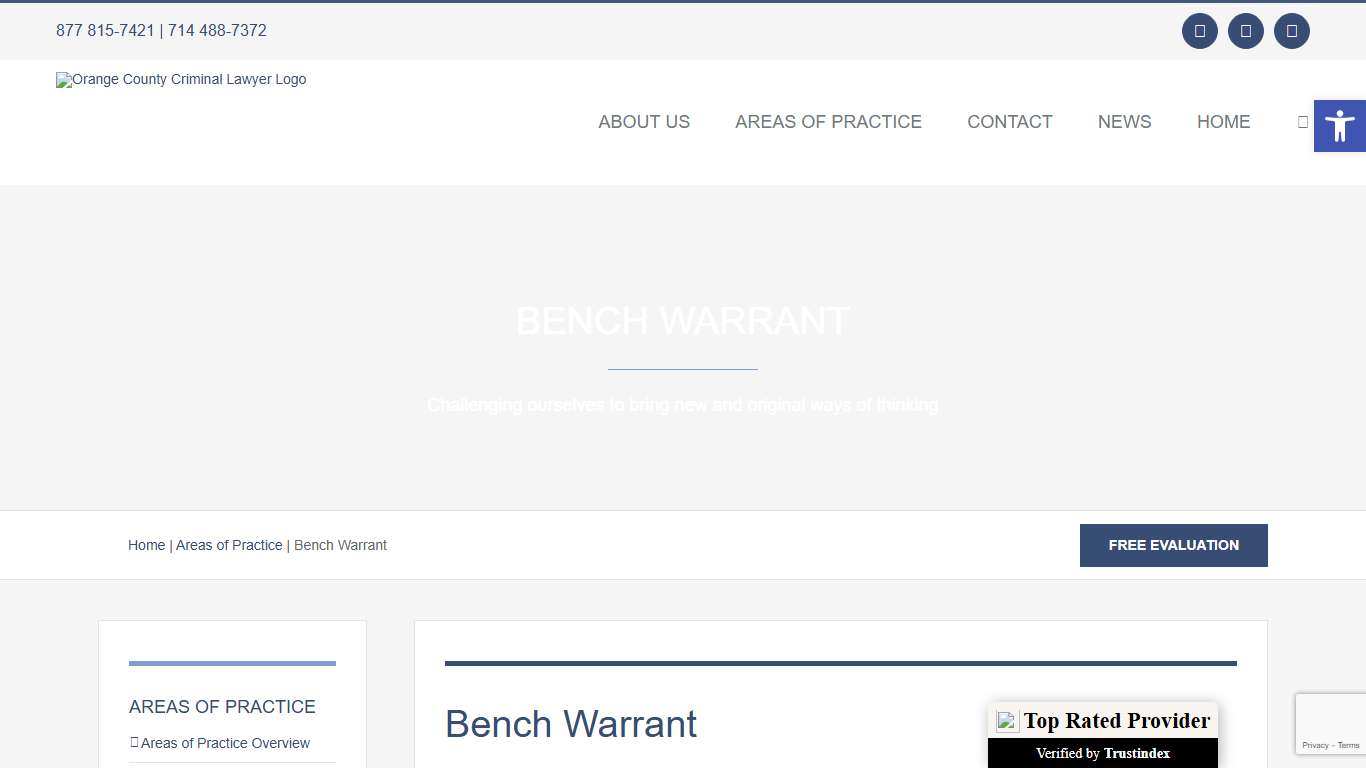 Orange County Bench Warrant Lawyer Recalling Your Bench Warrants Orange County
